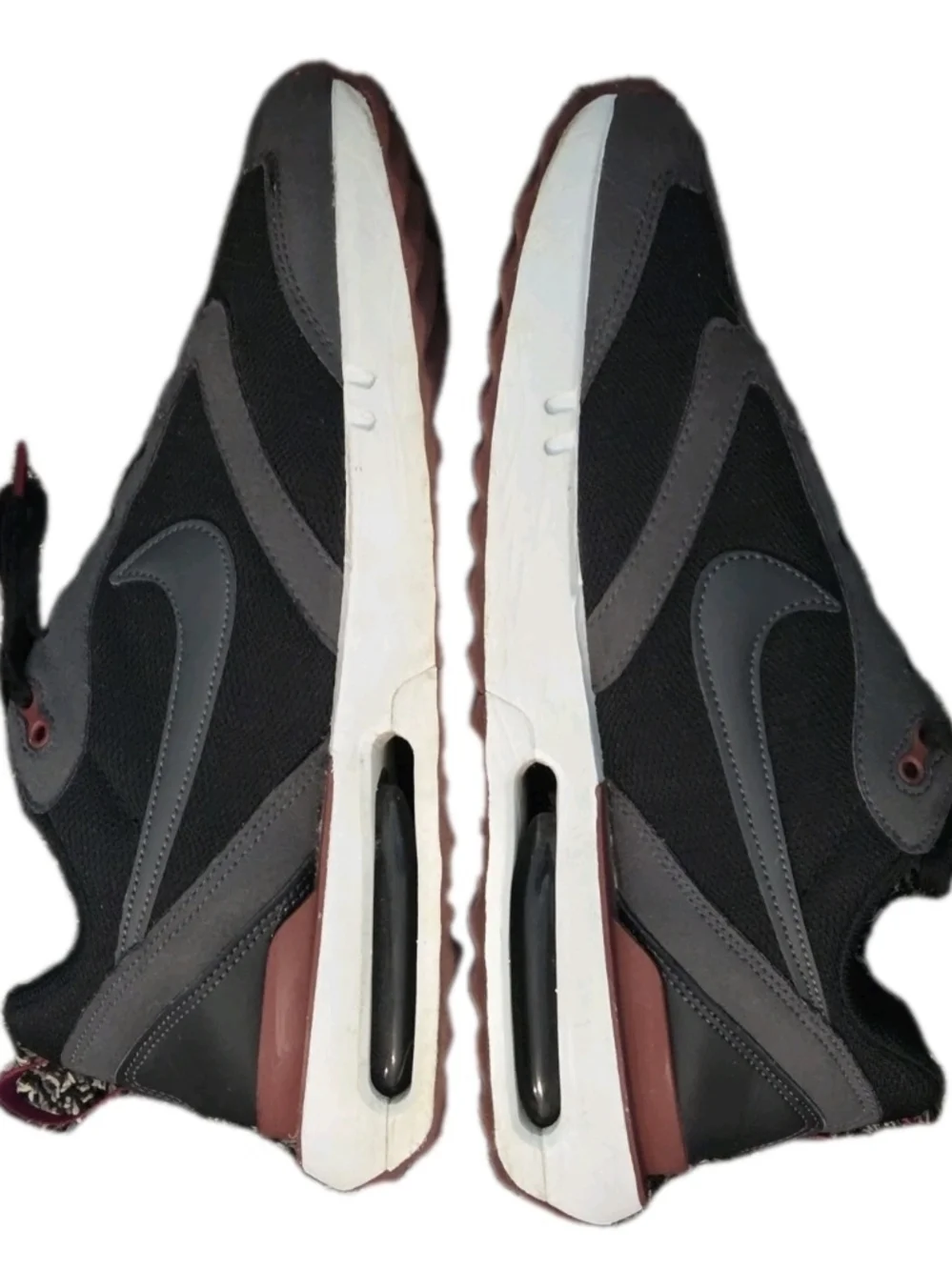 Nike Air Max Dawn Blk/Red Athletic Running Walking Sneakers US Men's Size 9.5 - Picture 7 of 11